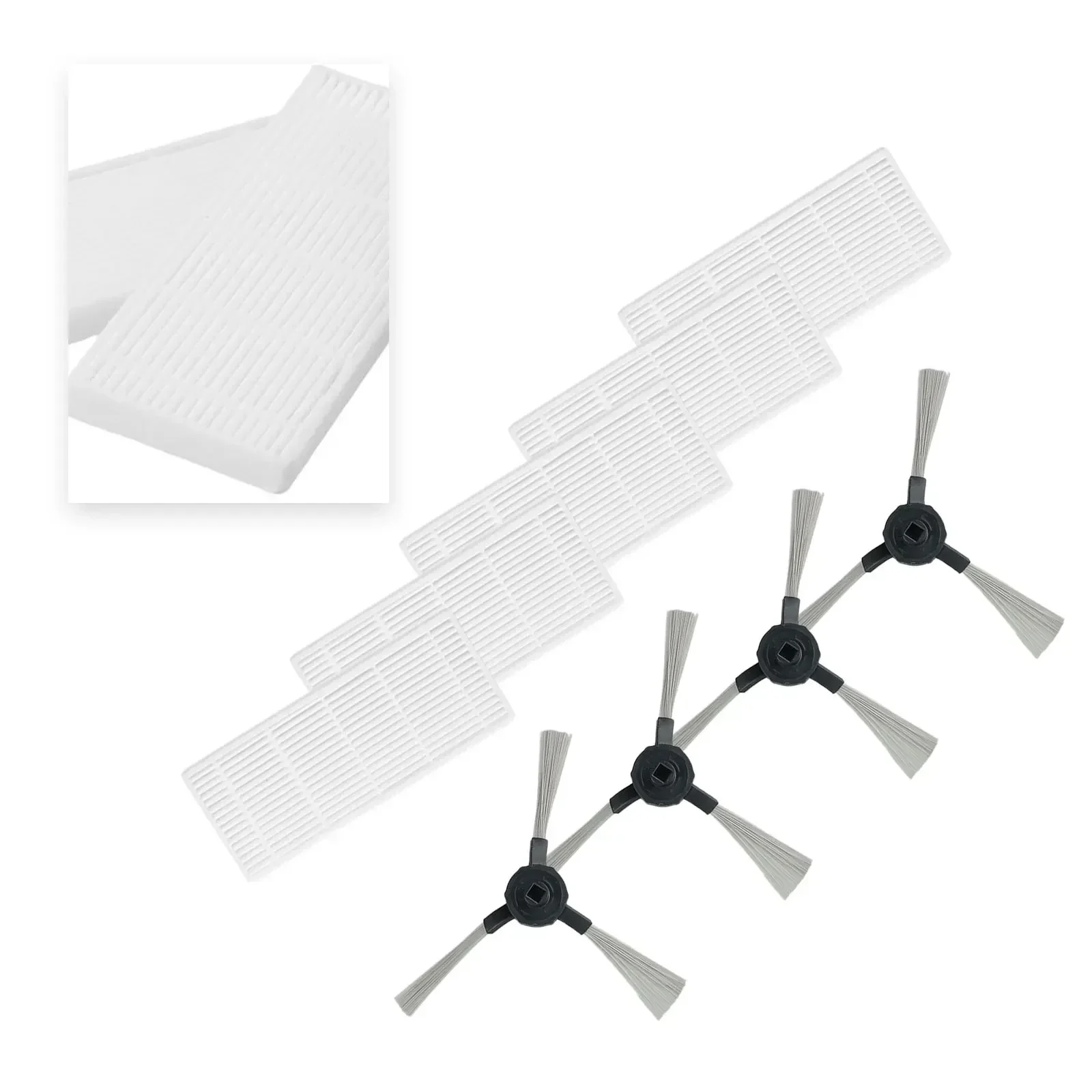 9pcs For Vileda Side Brush Filter For Vileda VRONE/ 302 / VR 102 / VR 201 / VR 303 Household Vacuum Cleaner Accessories