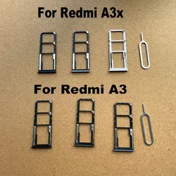 New For Xiaomi Redmi A3 A3x Sim Card Tray Slot Holder Socket Adapter Connector Repair Parts Replacement