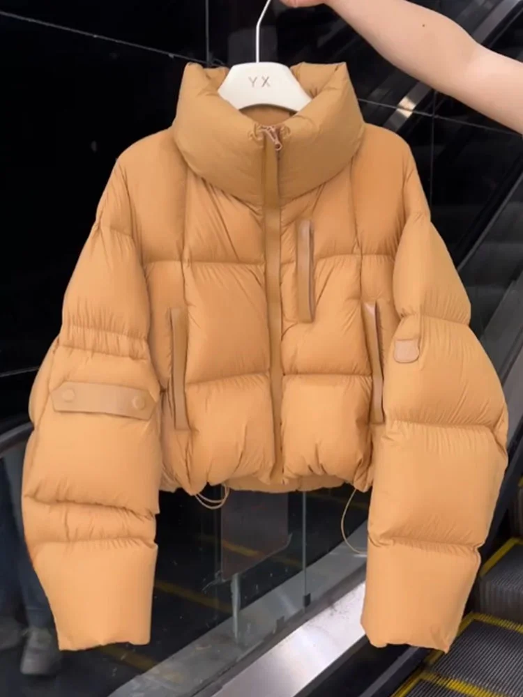 

Puff Orange ort Women's down Jaet 2025 New Winter Thi Outerwear Commute Sle Regular Fit Polyester Fiber White Du down