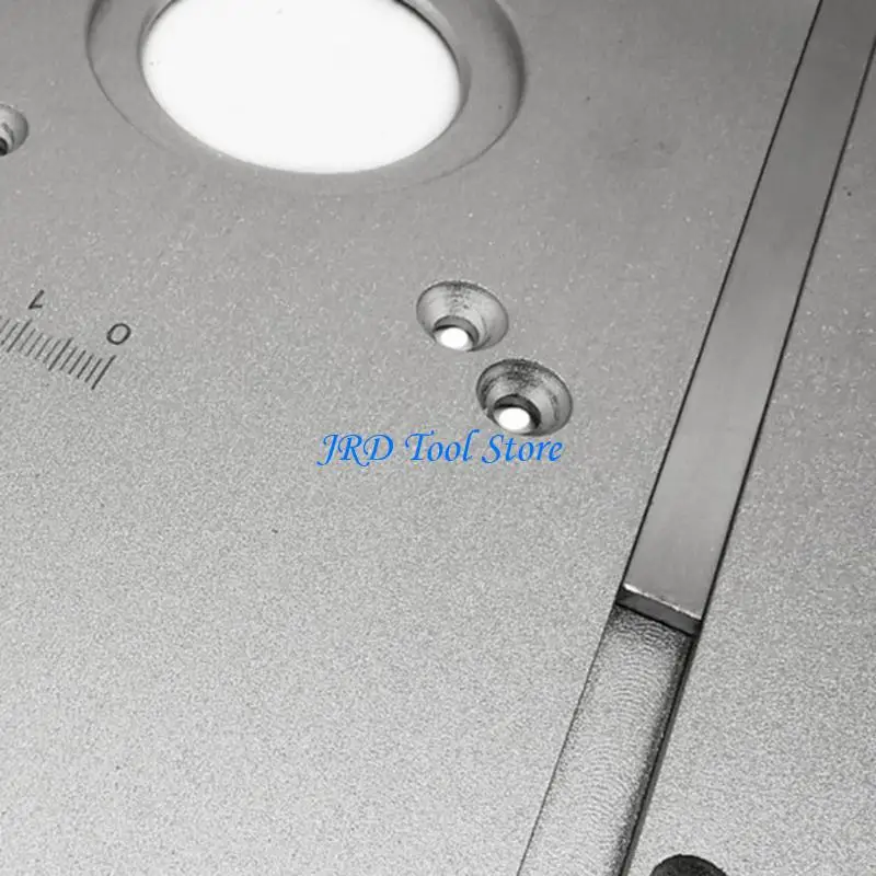 A2UD Aluminum Router Table Insert Plate for Woodworking with Miter Gauge Insert