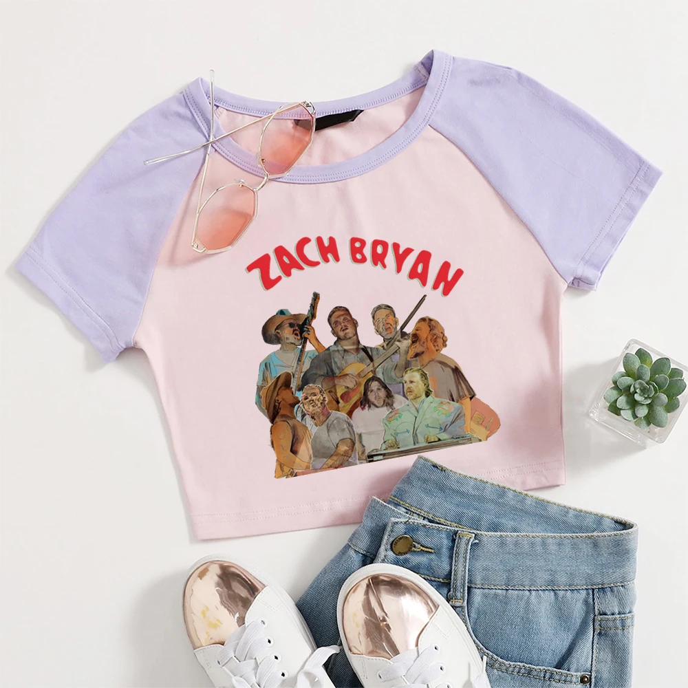 Zach Bryan The Quittin Time Tour Crop Shirt Tops & Tees