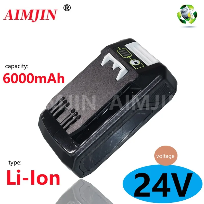 

6000mAh For Greenworks Replacement 24V 6.0Ah Lithium Ion Battery (for Greenworks Battery Replacement ) The 29842 MO24B410