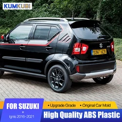 BROCAR For SUZUKI Ignis Black Spoiler 2016-2021 ABS Plastic Unpainted Primer Color Rear Trunk Boot Wing Spoiler Car Styling