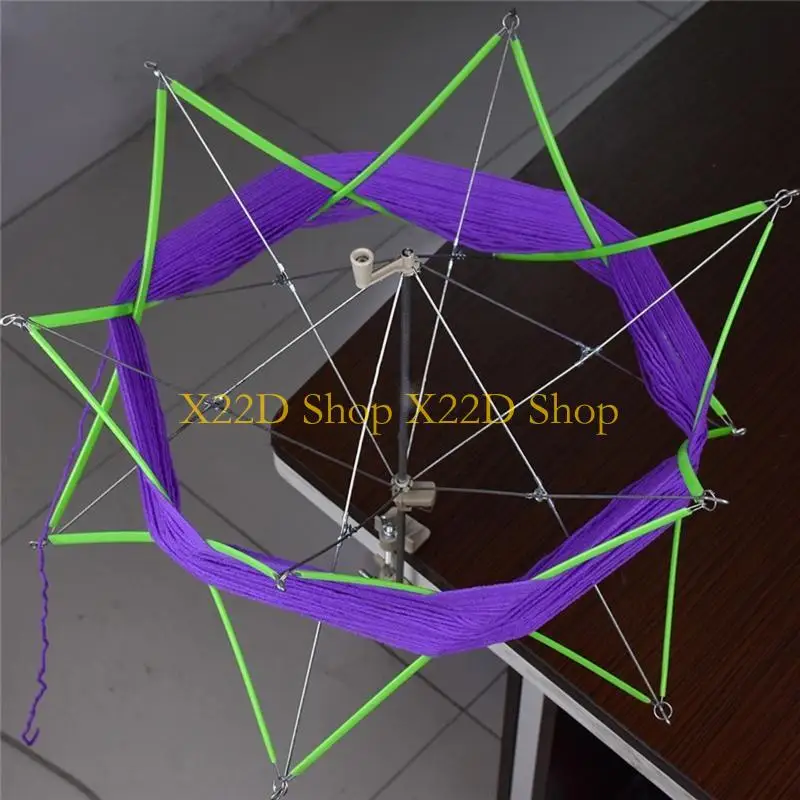 

X22D Зонтик Swift Держатель для намотки пряжи Держатель для вязания пряжи Держатель для мотка Ручной зонтик в форме зонта для