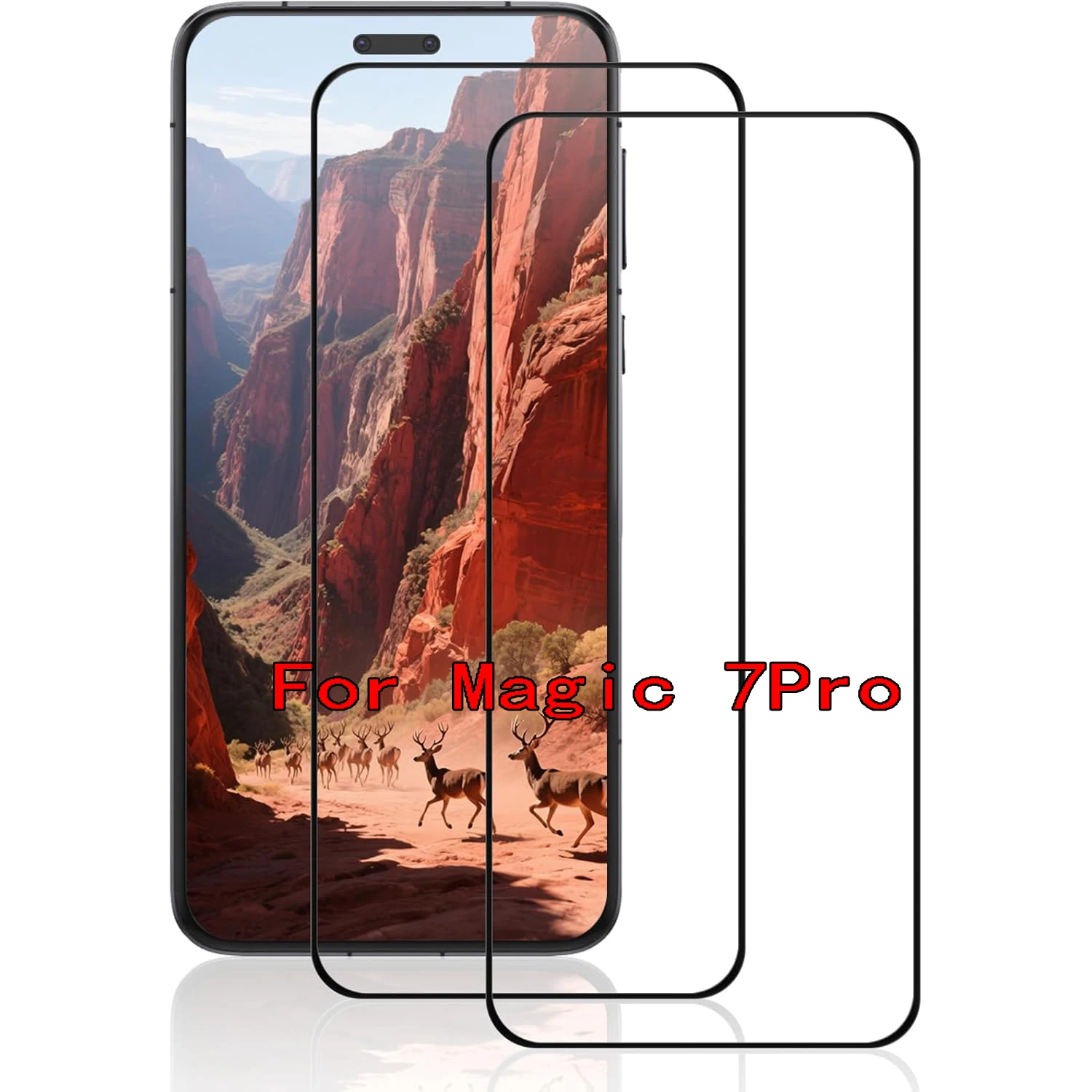 لهاتف Huawei Honor Magic 7 Pro 5G HD واقي شاشة غراء منحني بأربعة جوانب #1