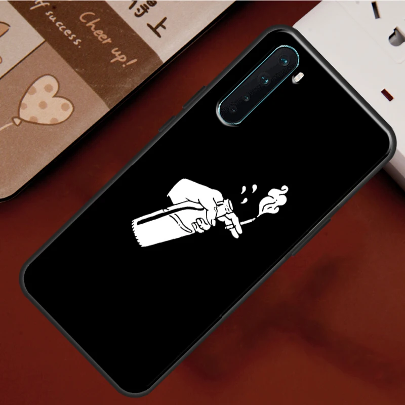 Need cigarette smoke Case For Realme 8i 7 8 Pro GT Master GT Neo2 C21 Cover For OnePlus 8T 9R Nord2 9 10 Pro