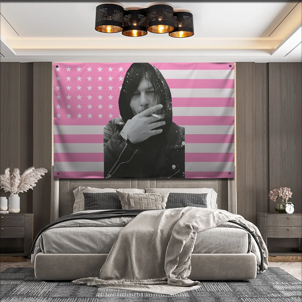 American Dead D-Daryl Dixon Flag For Garden Flags Party Living Room Home Balcony Wall Decor Banner Bedroom Tapestry Outdoor