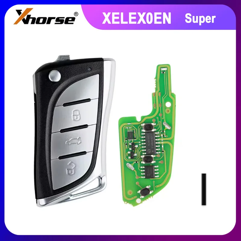 

1pcs Xhorse XELEX0EN Super Remote Flip 3 Buttons for Toyota/Lexus Type with Super Chip Inside