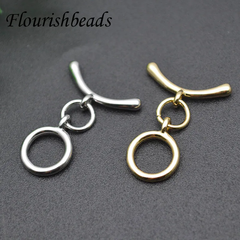 

30set High Quality Gold Color Brass O Toggle Clasps Bracelet Connect Necklace Diy Jewelry Making Supplies Accessories