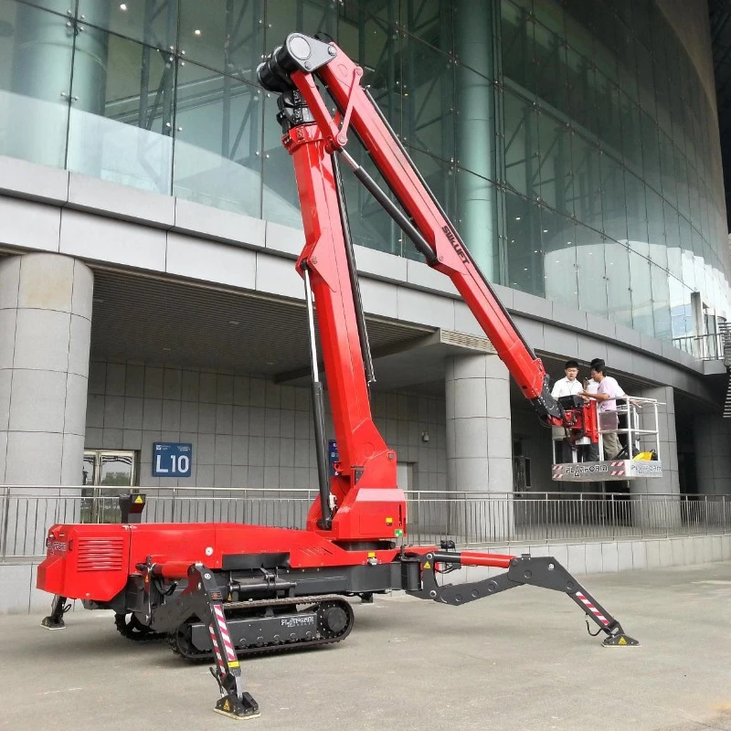 Spider Lift with High Reach & Compact Design for Confined Spaces & Rough Terrain