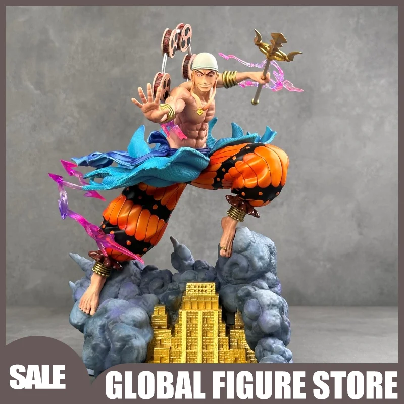 

28 см ONE PIECE Enel, полностью масляный спрей, статуя, модель, модный игровой орнамент, подарок, коллекция периферийных устройств для фильма, подарки на день рождения, игрушки
