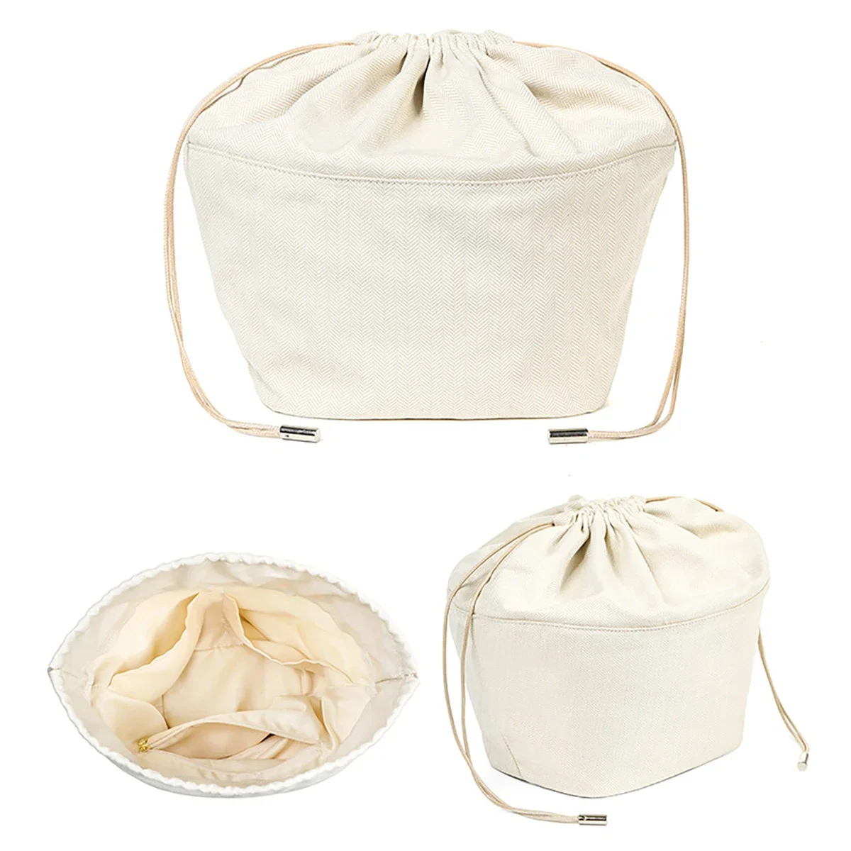 [Only Sell inner Bag] Organizer Insert for Anagram Bag Canvas Storage Drawstring Support Insert Bag Modification Bag Accessories