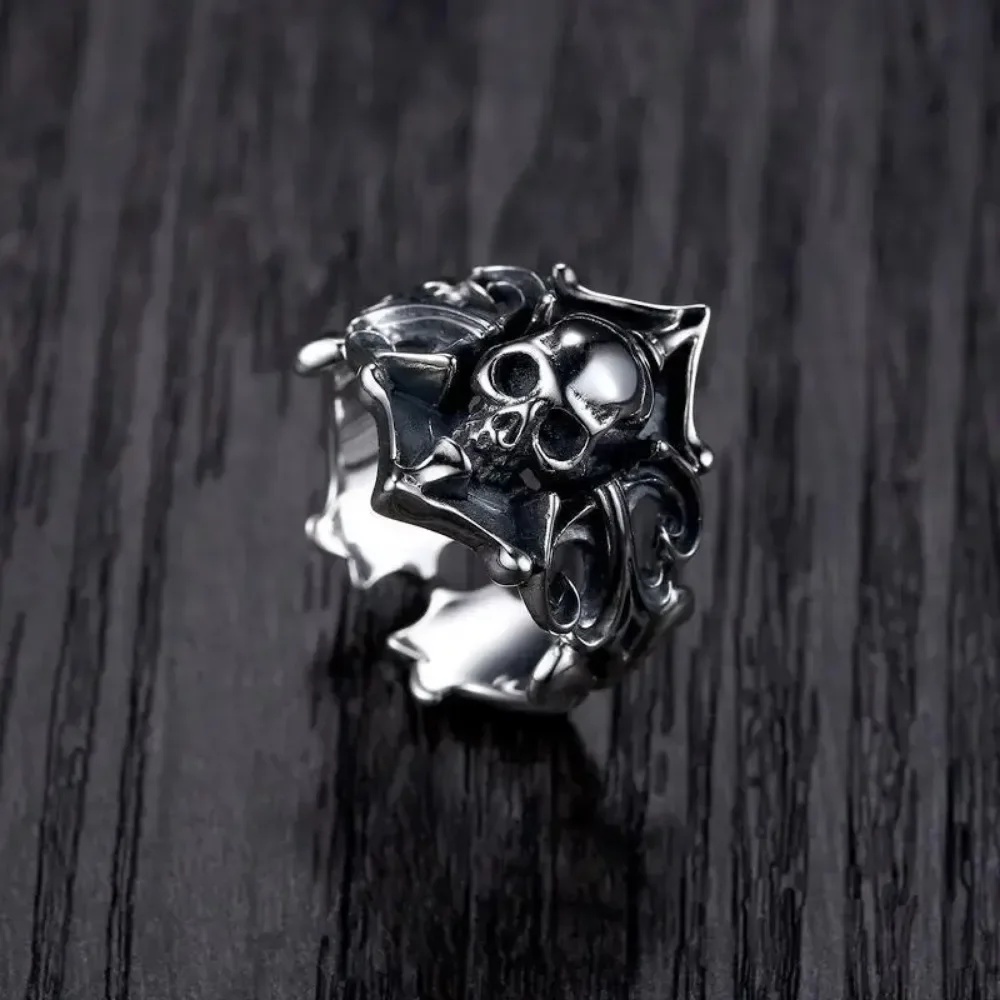 Bully Ghost Skull Ring Männer Gothic Pirate Männer Ringe Hip Hop Punk Street Party Vintage Nischen ringe Schmuck Geschenke Zubehör