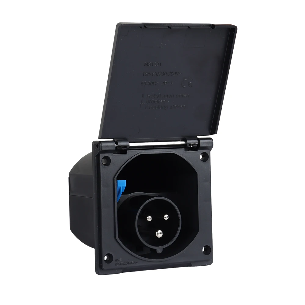 مقاوم للماء التوصيل المقبس العربة 230 فولت 16A الخارجية فلوش هوك يصل على ملحقات تخييم القافلة #4