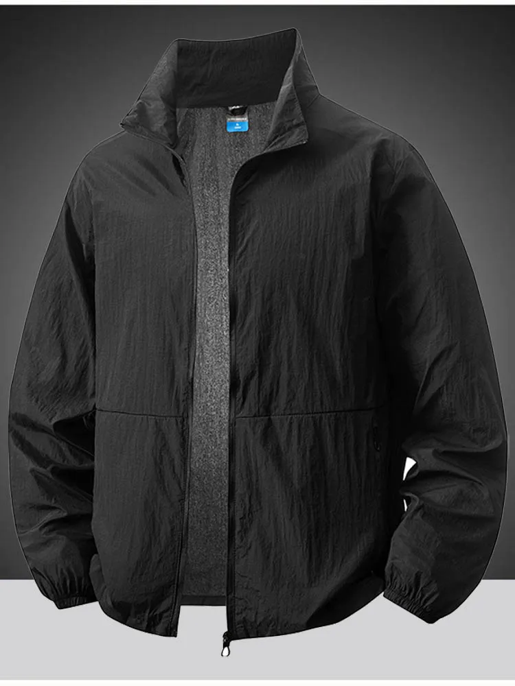 AliExpress NONE Plus Size 7XL 8XL Summer Hiking Jackets Men Fishing Cycling Jackets Gym Running Coat Outdoor Sun-Protective Thin Jacket Clothing