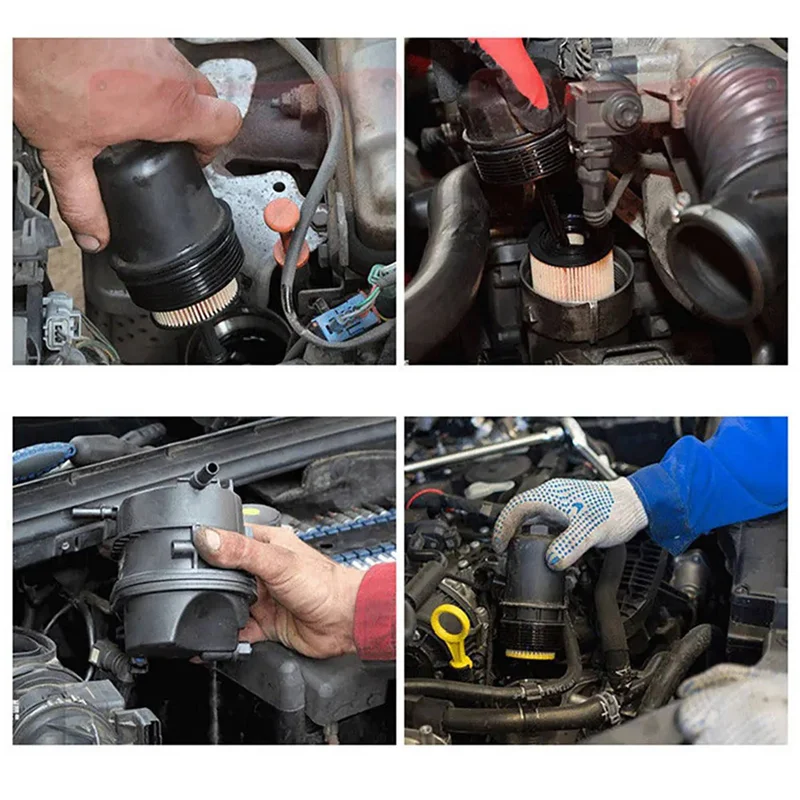 

2X Universal Adjustable Two-Jaws Oil Filter Wrench Filter 60-80Mm Filter Wrenches Remover Steel Fuel Cast Two-Claw