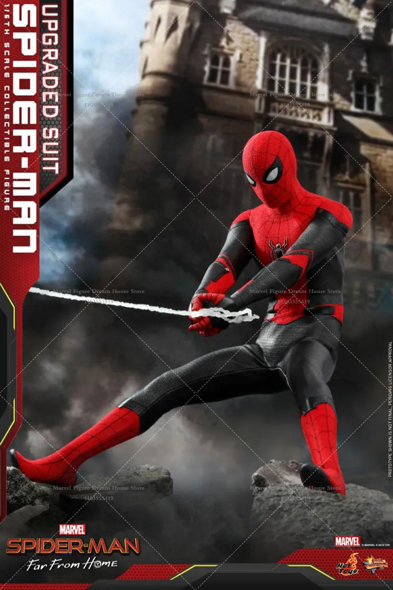 متوفر في المخزون HOTTOYS HT MMS542 1/6 مقياس بطل العنكبوت الأحمر والأسود بدلة معركة جديدة 12 بوصة مجموعة كاملة ألعاب جندية الذكور