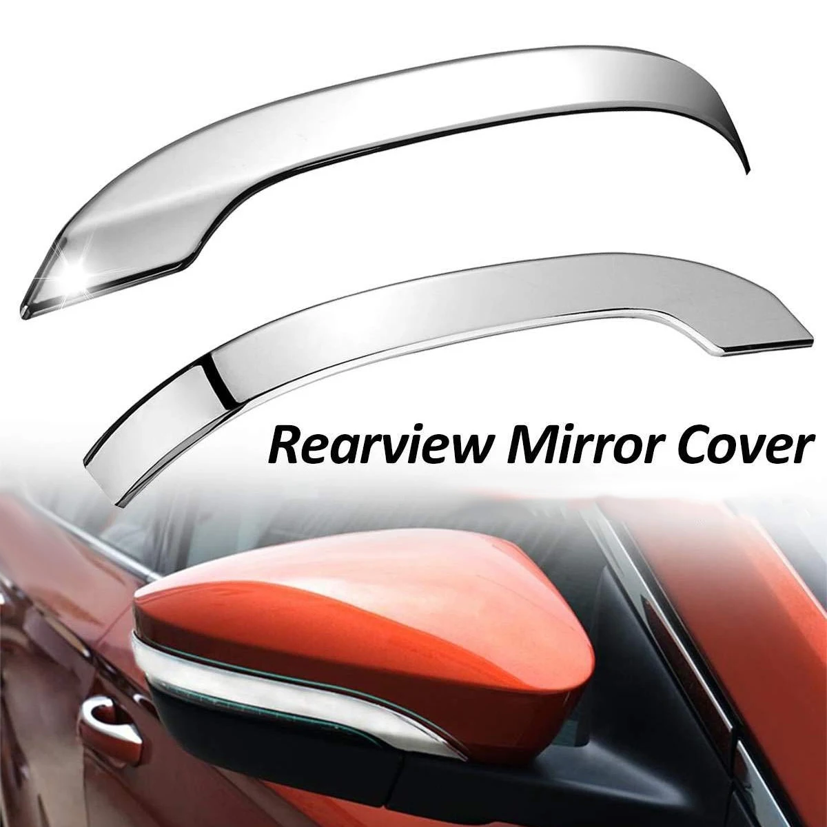 Car Chrome Rearview Mirror Protection Cover Trim Styling for Skoda Karoq 2018