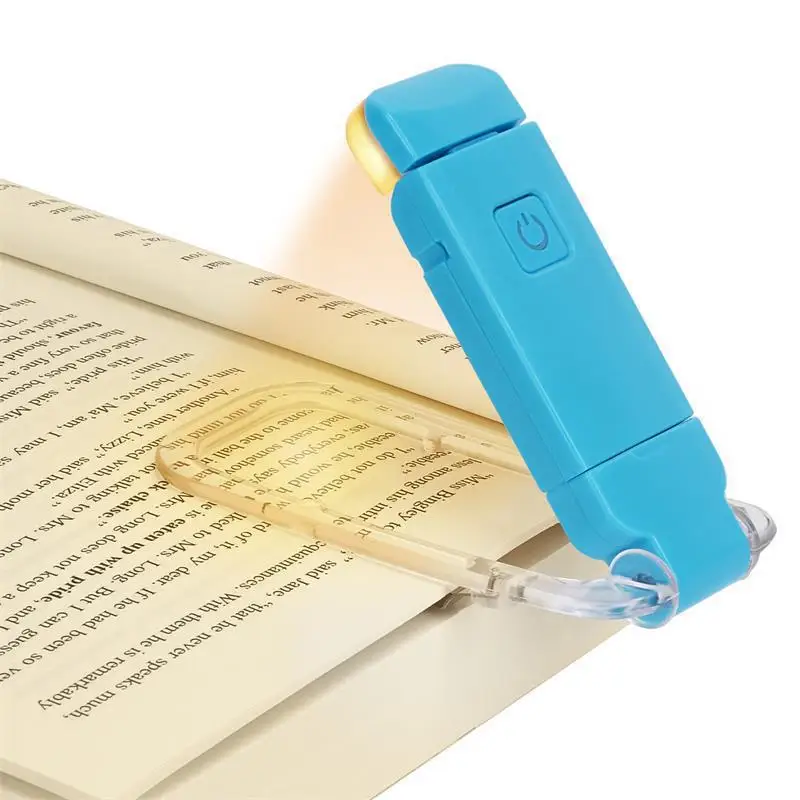 LED USB Rechargeable Book Light Reading Light Eye Protection Night Light Portable Clip Desk Lamp Bookmark Read Light Night Lamp