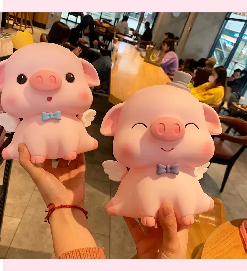 Pig Piggy Bank Child Piggy Bank Household Items Children Toys Boxes Money Cartoon Pig Shaped Birthday Gift Coins Storage Box