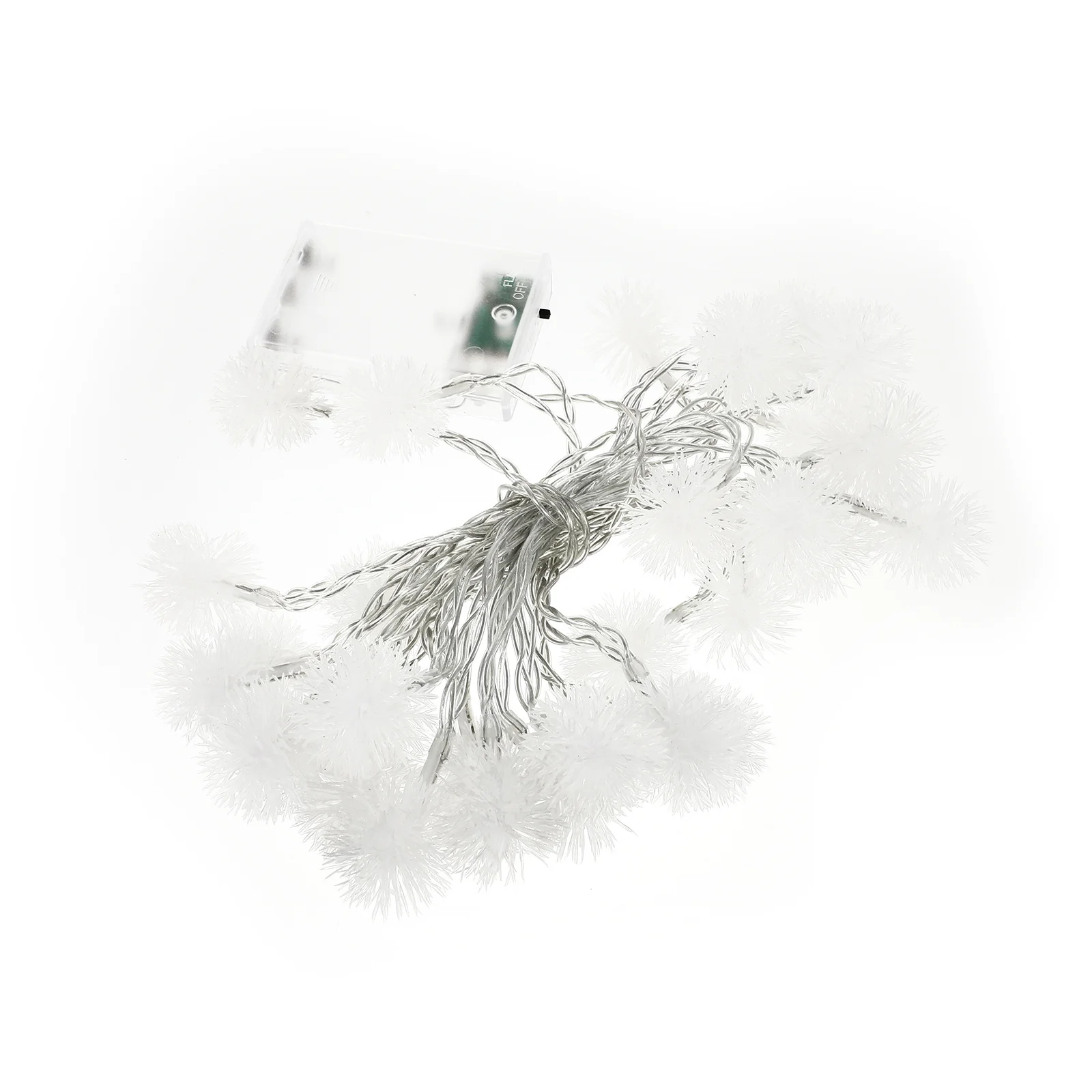 1 قطعة LED ندفة الثلج الكرة سلسلة ضوء ديكور رائعة الزينة الدافئة الإضاءة تأثير ندفة الثلج الكرة سلسلة ضوء