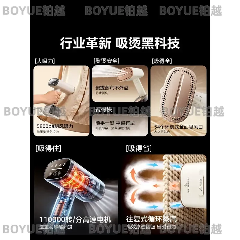 Portable Handheld Steam Iron for Clothes Home Use Titanium Plate Garment Steamer Electric Hanging Pressing Machine Travel