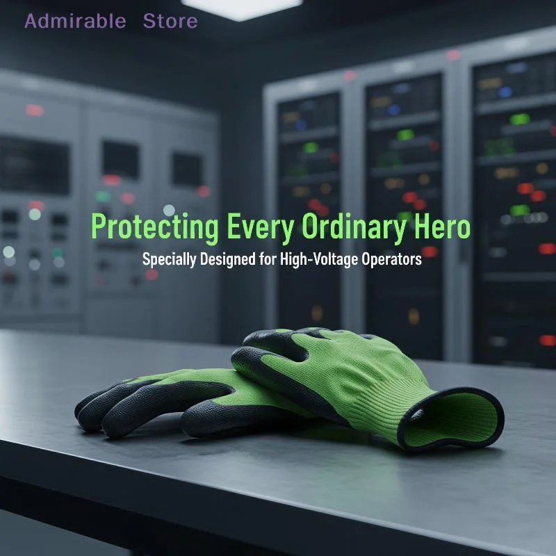 [W]Electrician Waterproof Insulated Gloves 1000V 400V Non-slip Breathable Rubber for Outdoor Power Maintenance Jobs