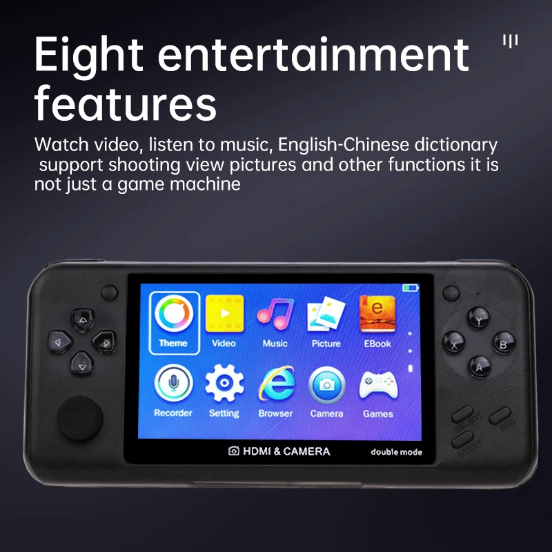 Novo XY-10 8g 4.3 polegada console do jogo portátil câmera mp5 lcd recarregável handheld tv 10000 + jogos