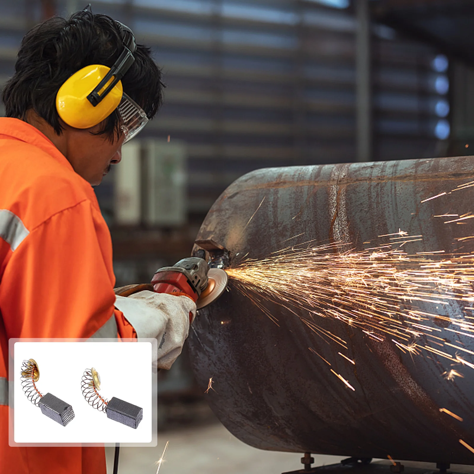 

40pcs Replacement Drill Carbon Angle Accessories Electric Grinder Parts Alloy Material Durable Long Term Use Motor