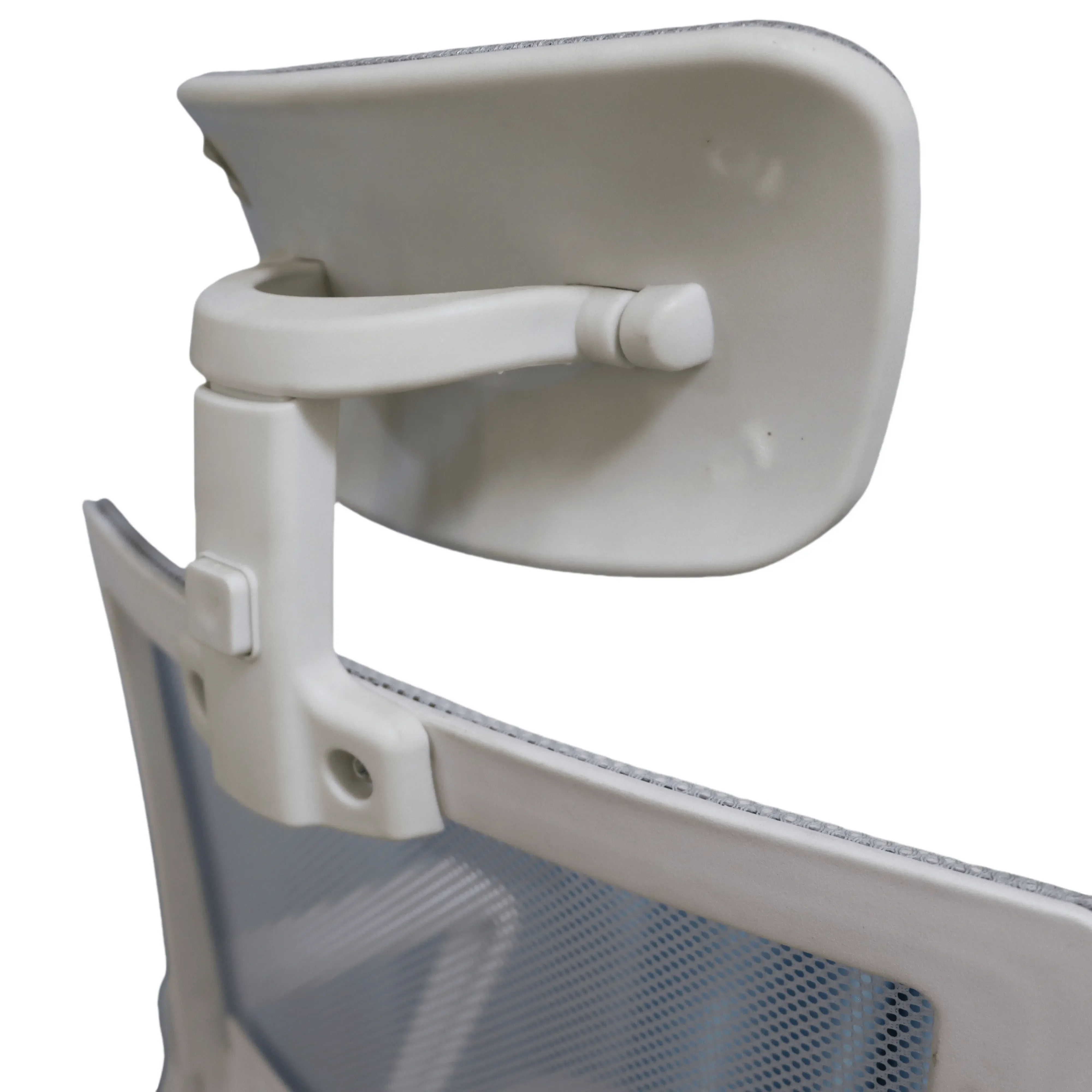 Ergonomic office chair with rotatable and adjustable headrest lumbar support