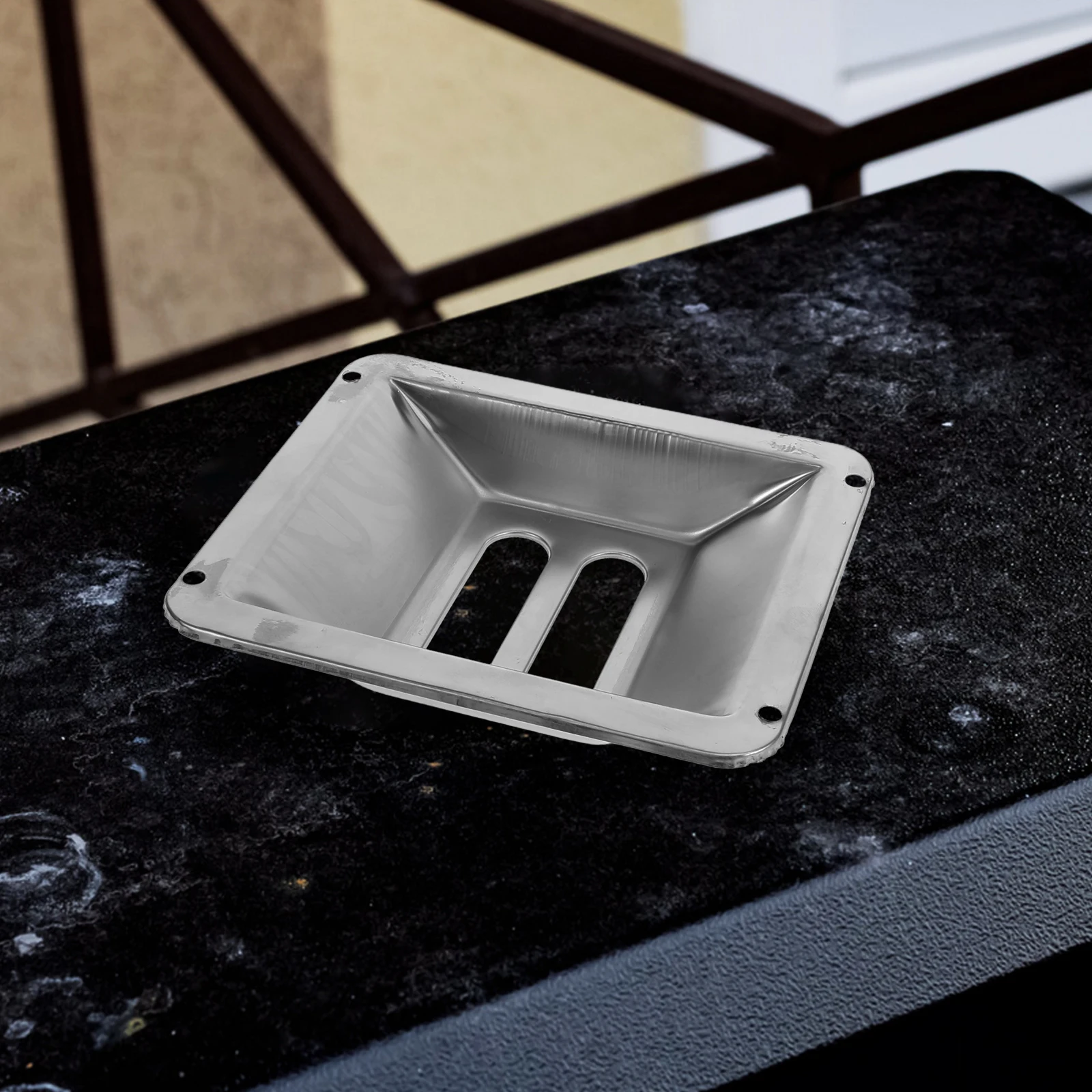 

Stainless Steel Ashtray Outdoor Trash Can Cigarette Butt Container Metal Ash Holder Garbage Can Square Design Easy