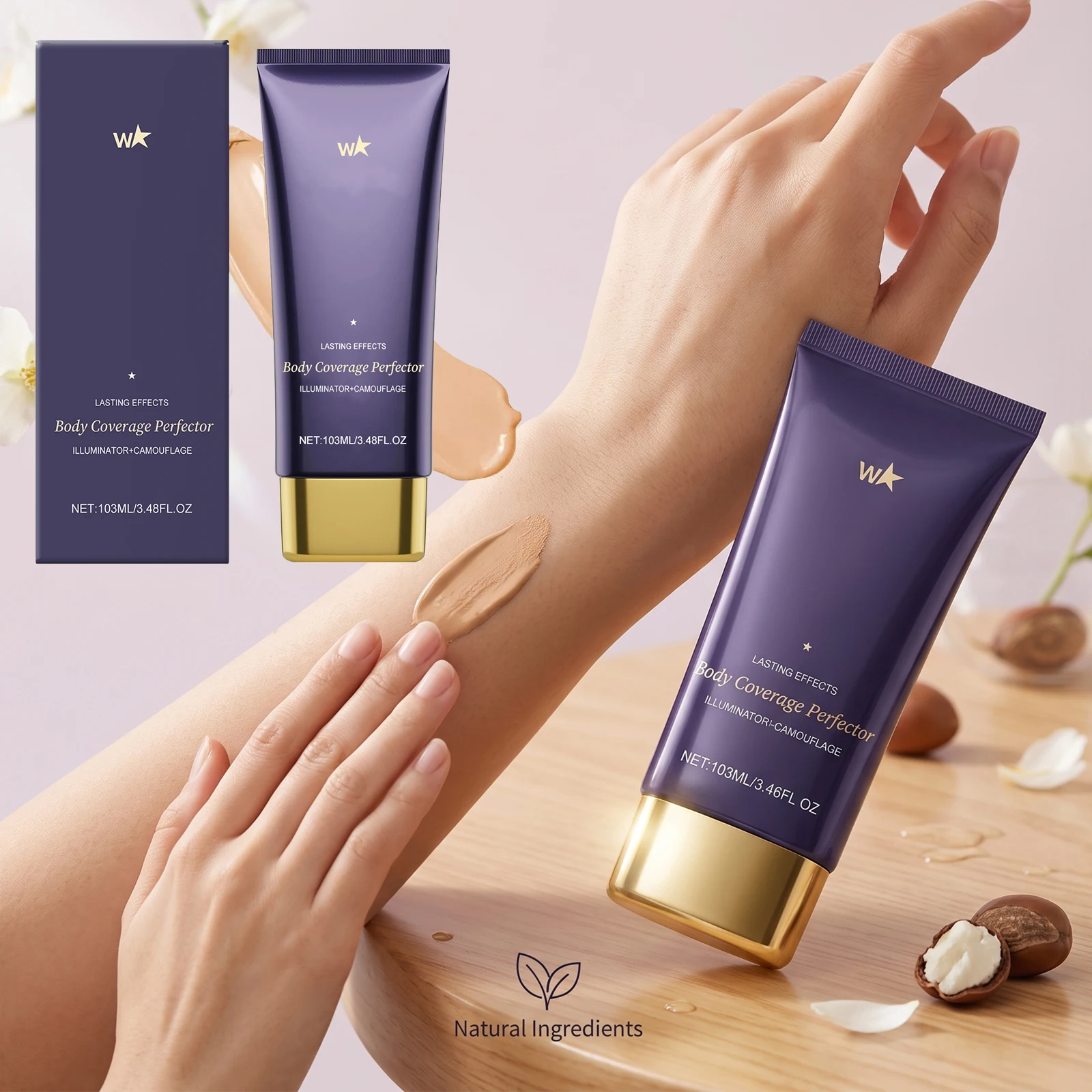Perfekter Ganzkörper-Concealer Foundation Wasserfester Makellos-Gländernder Concealer Einfache Abdeckung von Hautunreinheiten Narben & Körpertattoos