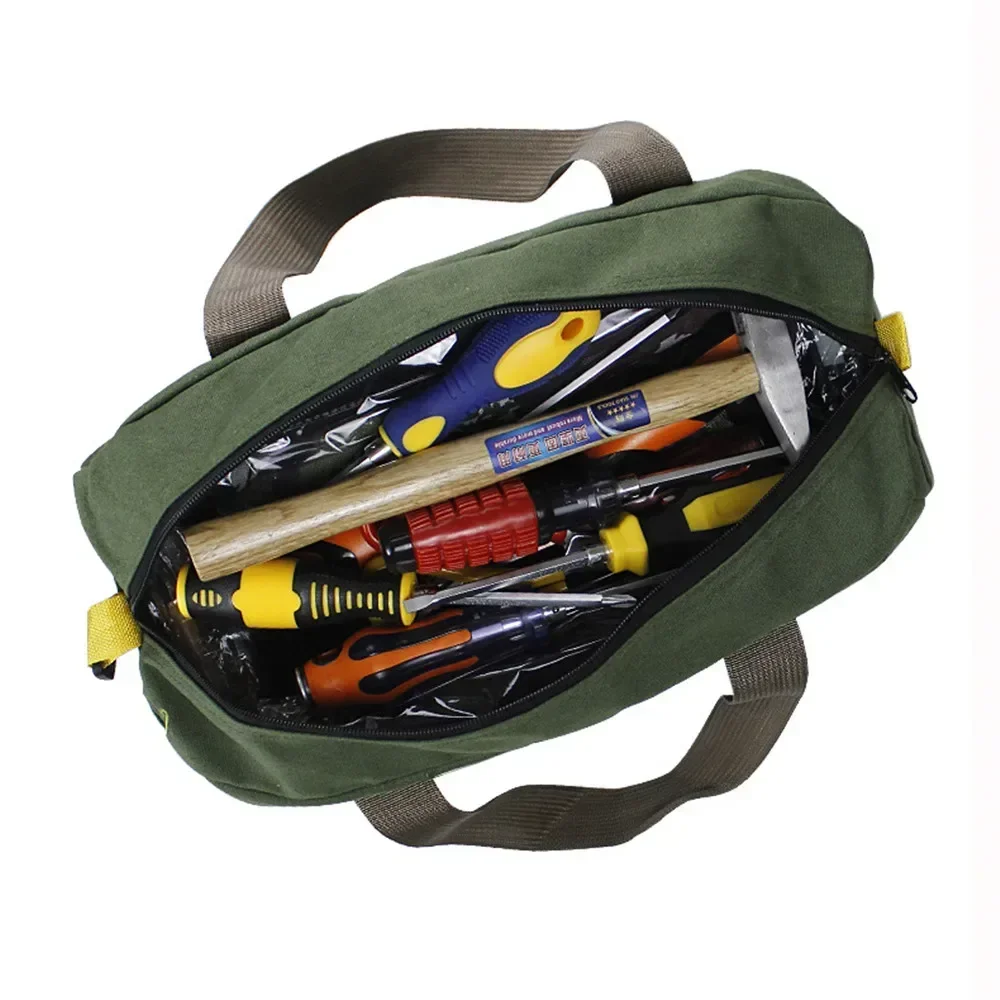 Bolsa impermeable para electricista, bolsa de herramientas de almacenamiento, organizador portátil de lona para carpintería, Hardware de llave gruesa, destornillador