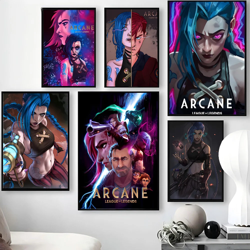 

Arcane League Of Legends Poster Paper Print Home Living Room Bedroom Entrance Bar Cafe Art Painting Decoration