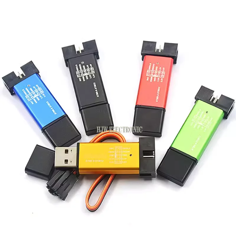 ST-Link Mini STM8STM32 STLINK Simulator, Baixar Programação com Capa, V2