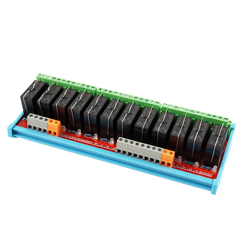 

12 Channel 2NO 2NC hongfa 8 Pin Relay Module DC 24V Electromagnetic Relay Module Anti- interference for Filling Machine