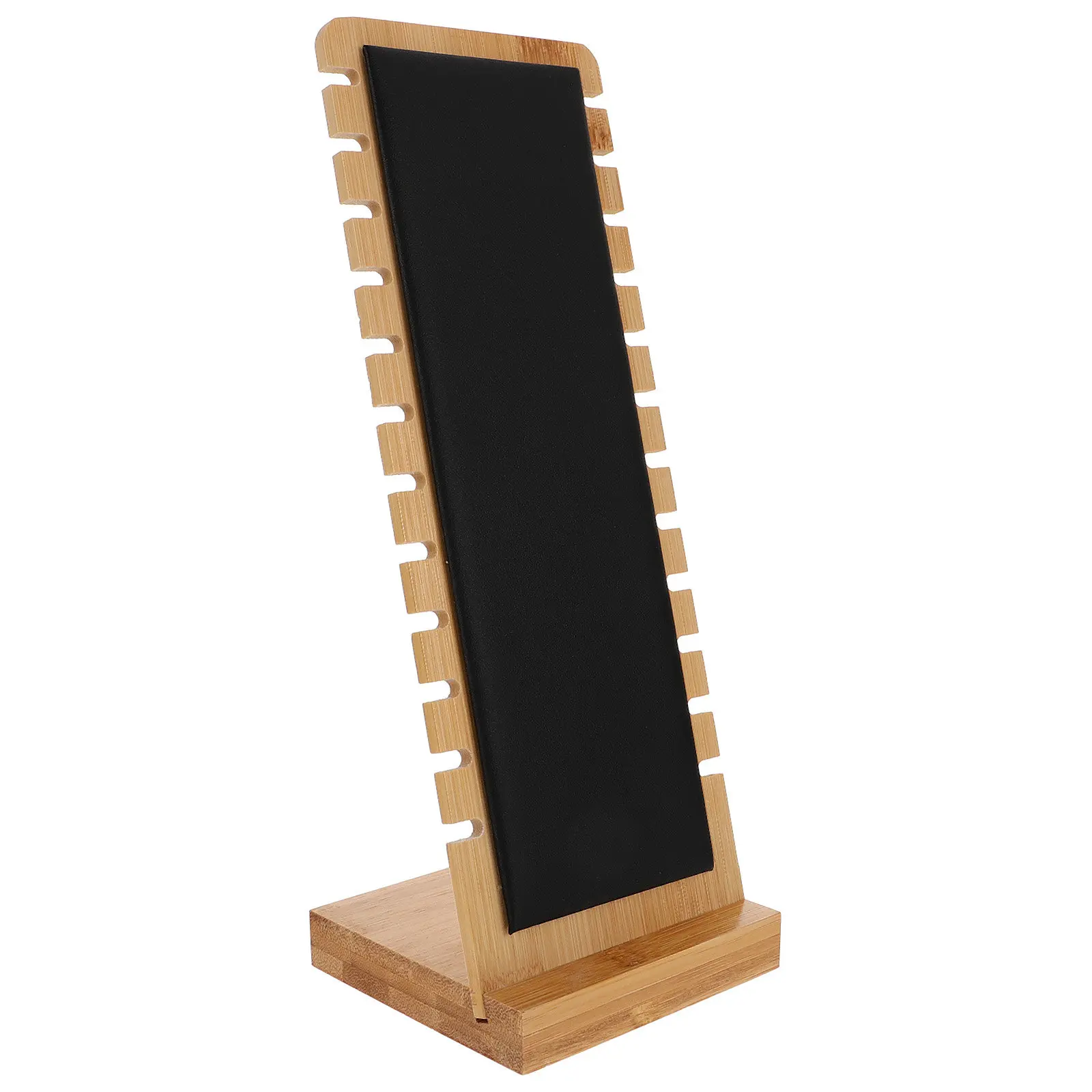 Bamboo Necklace Holder Desktop Jewelry Stand Wear-Resistant Practical Durable Necklace Display Organizer Jewelry Stand