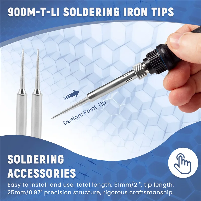 

B17B 900M-T-LI 0.8Mm Point Diameter Soldering Solder Iron Tips 5 Pcs
