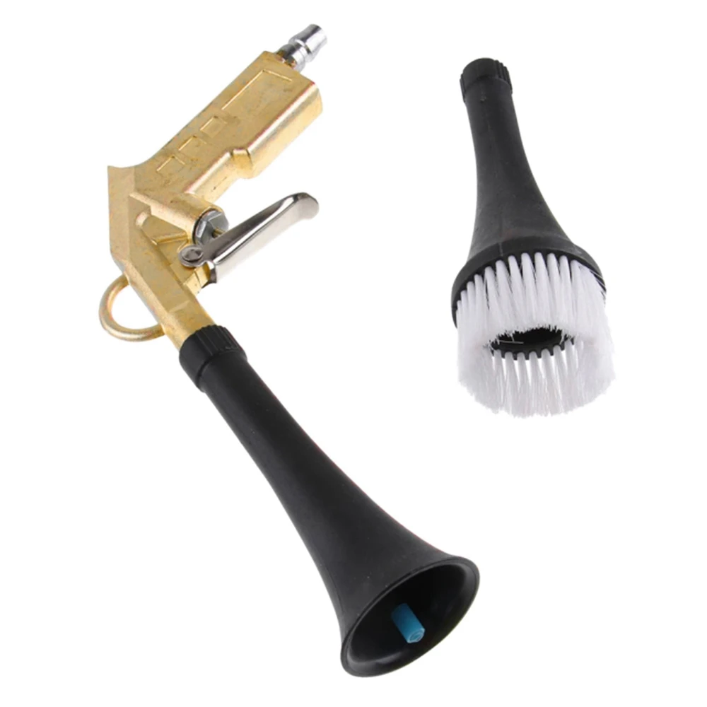 Car Cleaning Gun Interior Cleaning Gun Dry Cleaning Dust Gun with Brush American Connector