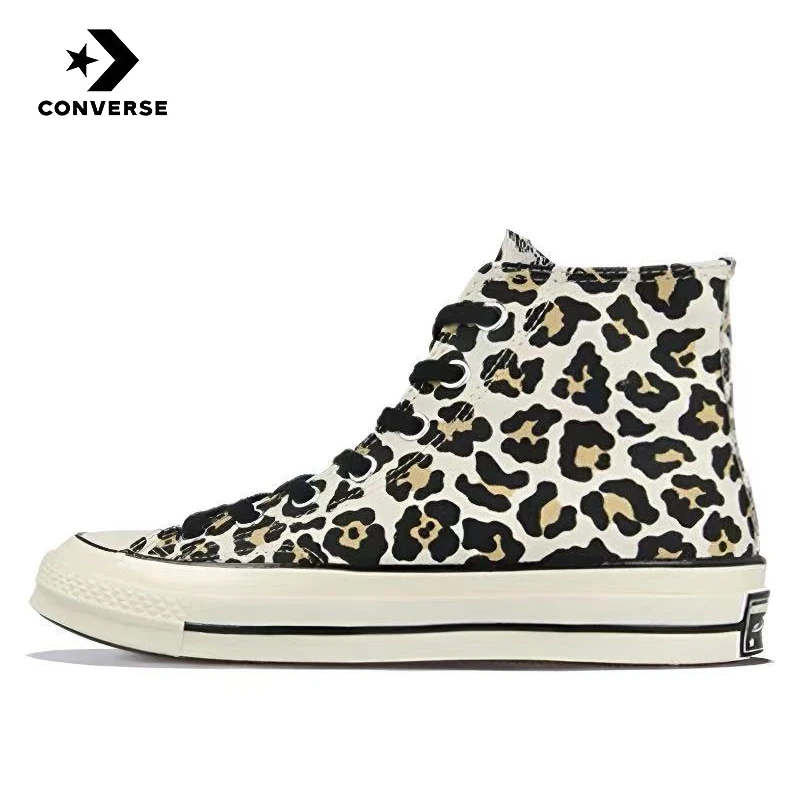 

Converse Chuck Taylor Al1 Star 1970s high top canvas shoes unisex leopard print