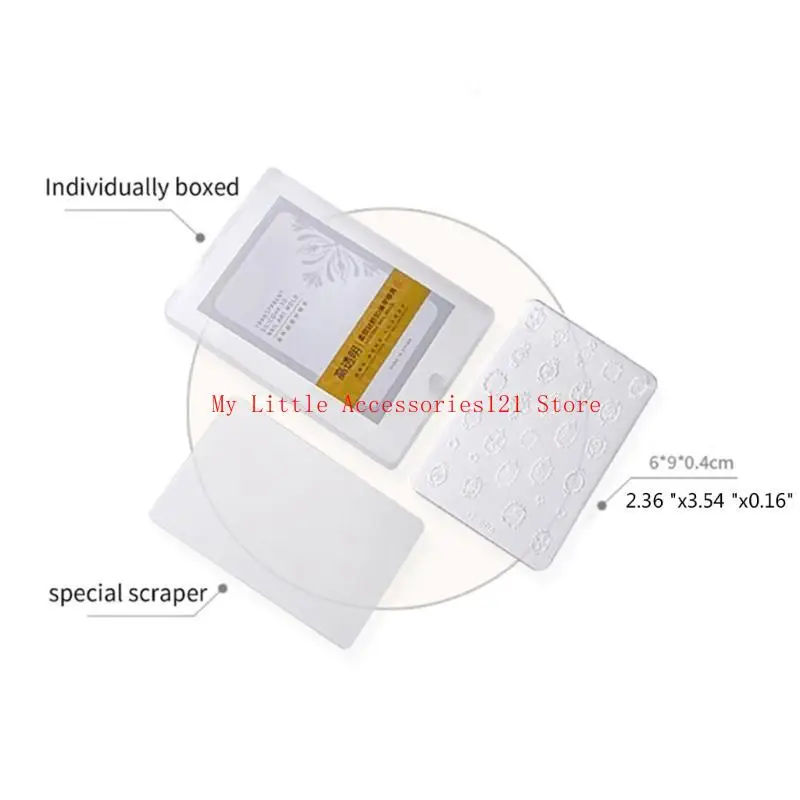 

Crystal Art Mold with Flower Butterfly Print Stencil Template Carving Mould