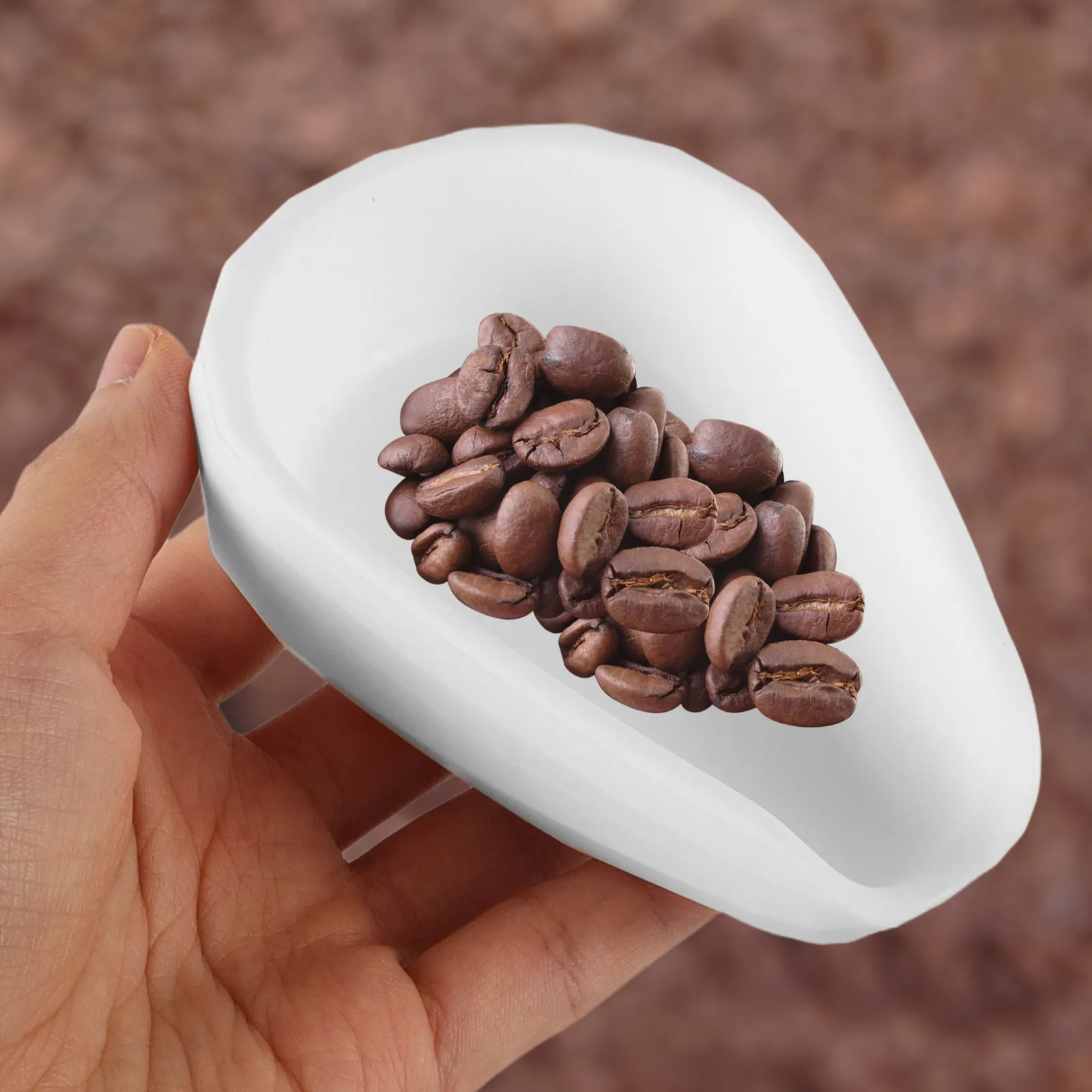 Bandeja dosificadora de granos de café de silicona, plato medidor, plato de almacenamiento de granos, accesorio multifunción para barra de café, ligero