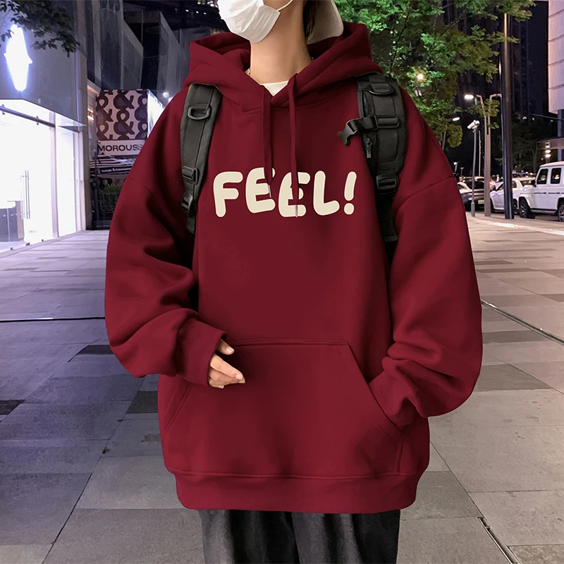 

Pure Cotton Hoodie Men's Spring Autumn Oversize Loose Fit 3D Foam Trendy Brand Couple Outerwear Retro Hong Kong Style