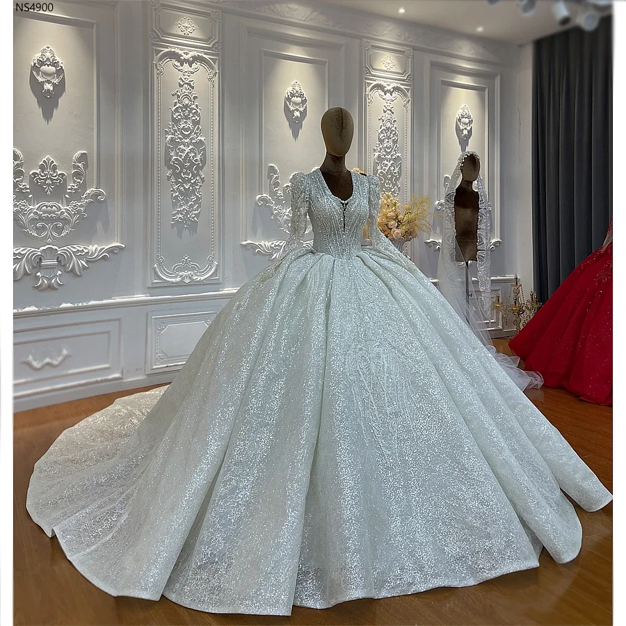 

Customized Good Price Wedding Dress High Quality 100% Real