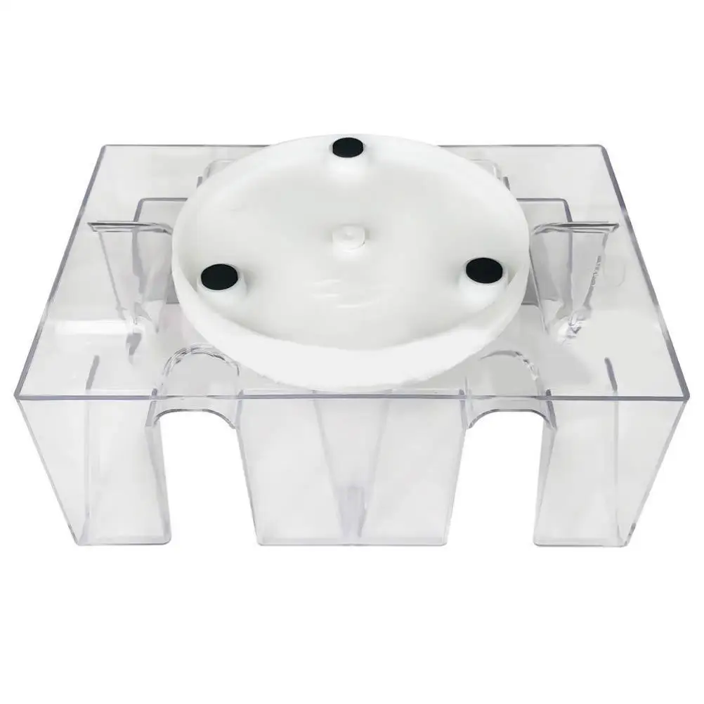 

Вращающийся лоток для карт на 2/6 колод, удобный держатель для игральных карт, прозрачный органайзер