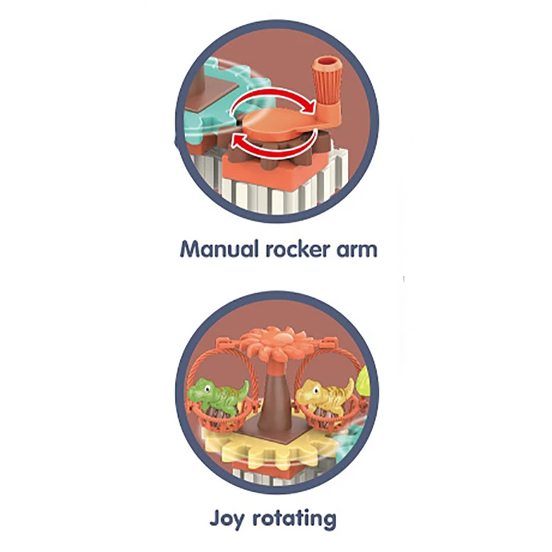 Kinder Puzzle Handbuch Mini Zahnräder 3D Puzzle Modellbau Kit Spaß Spin DIY Pinguin Bausteine Lernspiel zeug für Kinder Geschenk