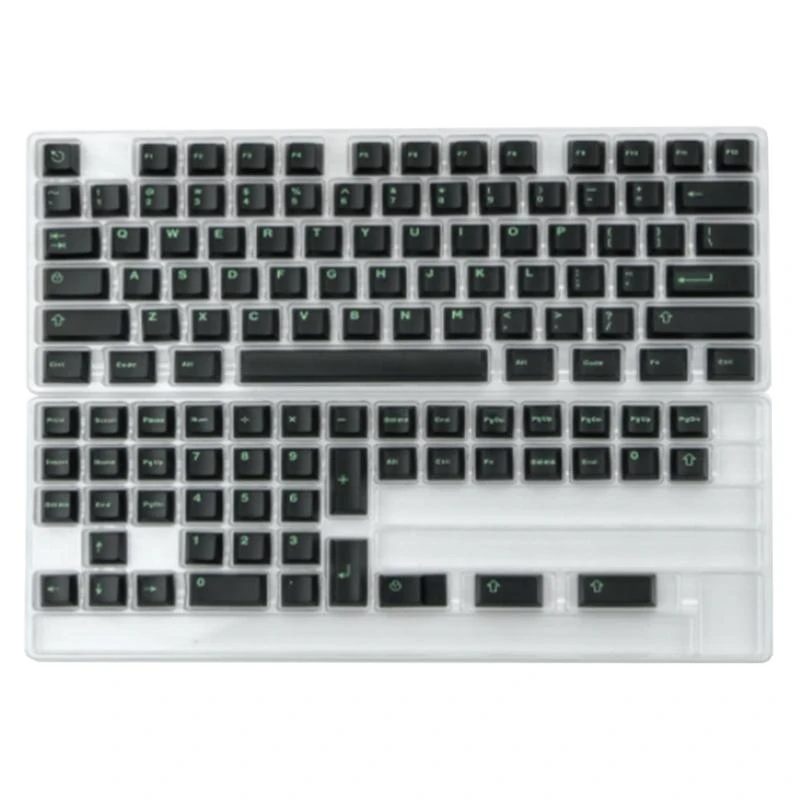 12PC -Schlüsselkaps 120 Tasten WOB Double ShotKeyCap Set für mechanische Tastaturschlüsselcap
