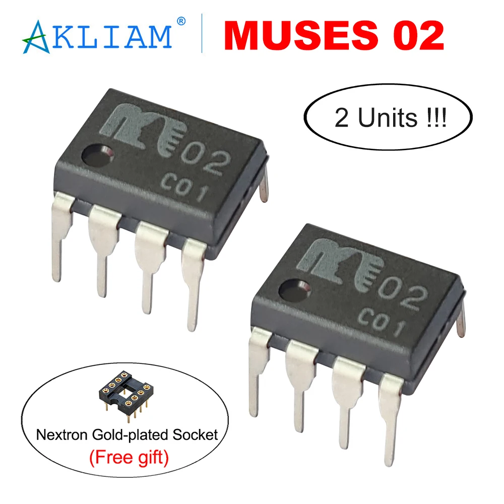 AkLIAM 2 ユニット JRC オリジナル MUSES02 MUSES 02 オペアンプ 高
