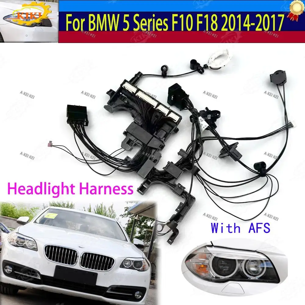 

Для BMW 5 серии F10 F18 2014-2017 жгут проводов фар, внутренний жгут замены оригинального жгута фар 533, европейская версия AFS