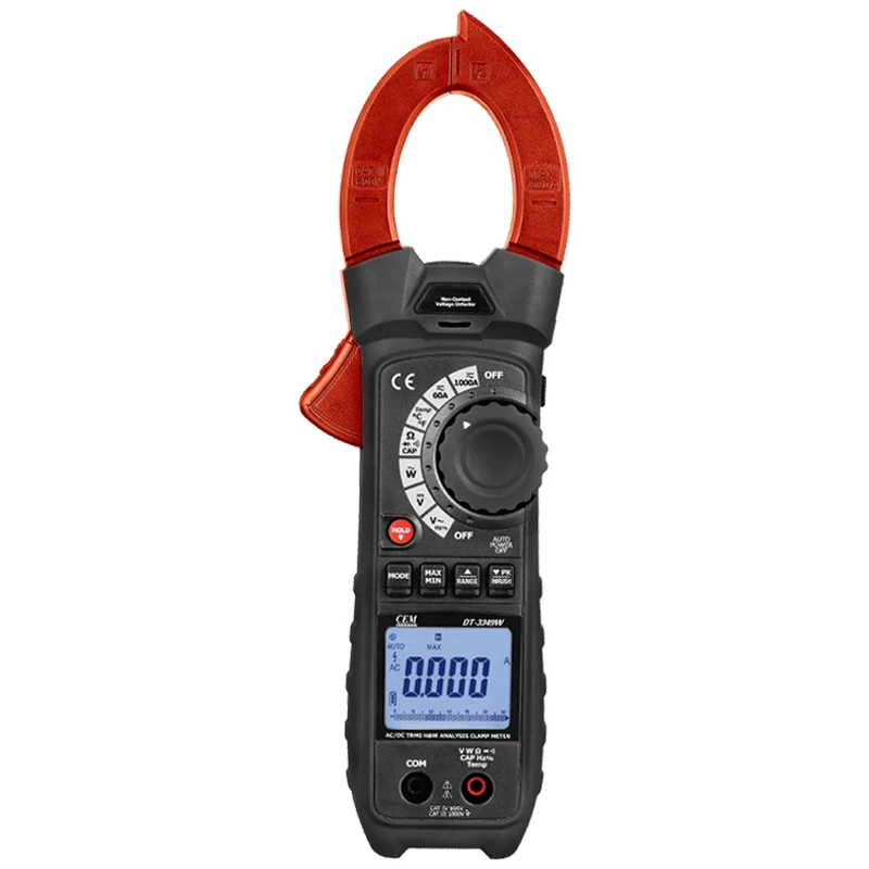 CEM 1000A AC/DC Power Quality True RMS Clamp Meter Non-Contact Active Power Power Factor